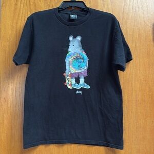 Stussy Skate Rat Shirt with graphics and logo - RARE - Vintage